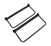 CFTGIW Pair of Foldable RV Shoe Rack Space Saving Aluminium Alloy Wall Mounted Shoe Organizer Hanging Storage Shelf for RV Silver Just Unfolding Your and Back Rack Design Space (Black)