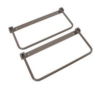 CFTGIW Pair of Foldable RV Shoe Rack Space Saving Aluminium Alloy Wall Mounted Shoe Organizer Hanging Storage Shelf for RV Silver Just Unfolding Your and Back Rack Design Space (Brown)