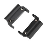 CFTGIW Pair of Metal Watch Band Adapters for Quick Fit Watch Interchangeable Connector for Replacement Silver 22-22mm Plug Easily Fastens Metal Watch Band Adapter, black, 22-22mm