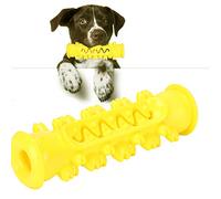 CFTGIW Pet Dog Molar Tooth Rod Puzzle Training Playing Biting Toothbrush Toyyellow Can Squeeze Attracta Pet Dog ToyDog Molar Tooth RodDog ToyDog Biting Training Toy (Yellow)