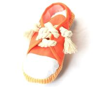 CFTGIW Pet Shoes Toy Teething Cleaning Chewer Simulated Canvas Durable Dog Cat Relief Supplies Blue Pets Lost Shoes VOCAL Toy the SIMULATION DESIGN of Bring Canvas ToyPet (Orange)