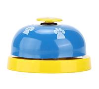 CFTGIW Pet Training Bell Portable Interactive Educational Dog Cat Bells Toys for Pet Training and CommunicationBlack Base and Red Cover and The Intellectual with Outer Dogs The (Yellow background