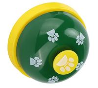 CFTGIW Pet Training Bell Portable Interactive Educational Dog Cat Bells Toys for Pet Training and CommunicationBlack Base and Red Cover and The Intellectual with Outer Dogs The (Yellow background