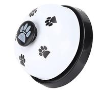 CFTGIW Pet Training Bell Portable Interactive Educational Dog Cat Bells Toys for Pet Training and CommunicationBlack Base and Red Cover and The Intellectual with Outer Dogs The (Black background and