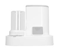 CFTGIW Pets Automatic Feeder Waterer Set Multifunction 2 in One Piece Large Capacity Cat Waterer Feeder for Indoor Blue Material Non Peculia Pets Automatic SetPet (Gray)