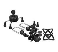 CFTGIW Phone Handlebar Support, Adjustable Mobile Phone Holder with 13 Accessories for Cycling, Compatible with IOS and Pixel Phones (B(black))