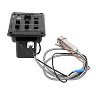 CFTGIW Pickup with Microphone Mixing Mode Preamp Equalizer Piezoelectric Guitar Accessories Product Has Tuner Vo PickupGuitar PickupDual-Mode PickupPickup with MicrophoneGuitar