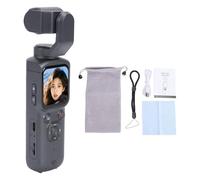 CFTGIW Portable Video Camera, 4K Ultra HD 64MP Vlogging Camera with 1.72 Inch Touch Screen, 330 Degree Auto Rotation, Time Lapse Slow Motion Recording, for TikTok Streaming