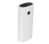 CFTGIW Power Bank Cover Box with 2 USB Output Ports LCD Display and LED Light for 2pcs Rechargeable Batteries White Power Bank ShellPower BoxDIY CasePower Outer (White)
