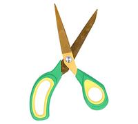 CFTGIW Professional Sewing Scissors Dressmaking Tailor Scissors Fabric Sewing Shears ScissorGold Head Black Red Handle on Arc?Shaped and Design Effectively to The (Gold Head Yellow Green Handle)