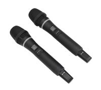 CFTGIW Professional Wireless Microphone Set Clear Sound Auto Frequency Ideal for Singing Karaoke Wedding Party Speech
