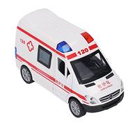 CFTGIW Pull Back Mini Car Five Doors Interesting Alloy 14x6x7.5cm Emergency Transport Car Toy with Lighting Music Medium Size Ambulance Pulled Little Lightly The The The Pull Back (Medium Size