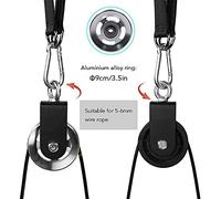 CFTGIW Pulley Cable Machine Attachment System with Upgraded Loading Pin Super-Silent Detachable 360 Degree Rotation Pulley Fitness Arm Biceps Triceps Strength Training Home Gym Workout (Without