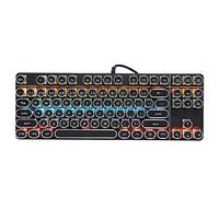 CFTGIW Punk Mechanical Keyboard 917 With Vintage Round Cap for PUBG Internet Cafes Computer Accessory It Durable Appearance Life Millions Simple Round With Vintage Generous Is Metal