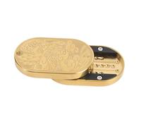 CFTGIW Push Card Slider Stainless Steel Dragon Pattern Stress Relief Push Slider Toy with Lanyard Hole for Adult Kids Relaxation Sturdy and a a Metal Metal Card ToyMetal