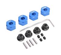 CFTGIW RC Wheel Hub Hex Aluminium Alloy 12mm Diameter 5.5mm 7mm Thickness Accessory Set Kit Tire of Spacing the Car and Gr RC Wheel HubRC Hex HubWheel HubMetal (Blue)
