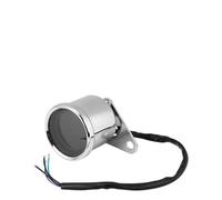 CFTGIW Retro Chrome Speedometer, Indicates Speed Precisely with HD LED LCD Display, for Motorcycles, Easy to Install with Bracket, Universal Fit, 12V, Robust ABS Shell