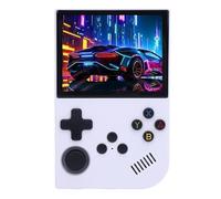 CFTGIW Retro Handheld Game Console with 3 5 Inch 640x480 Screen Portable Video Games Player System 3500mAh Battery Multiple Games White 128G with 64 Core A35 con Portable Game (64G)