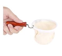 CFTGIW Reusable Washable Flannel Fabric Coffee Strainer with Wooden Handle Coffeesock Flying Toy Colador de Tela para Cafe Coffee Sock Filter (Small 70 X 55 X 45cm / 27.6 X 21.7 X 17.7in)