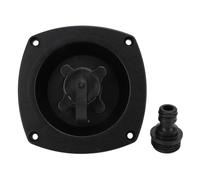 CFTGIW RV City Water Fill Inlet with Connector Efficient Use Enhanced Safety City Water Fill Inlet Connector for Motorhome ATV Yacht Campervan Optional Hose Elbow Black (Black)