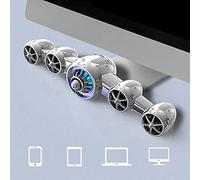 CFTGIW SADA D-219 Aircraft Shape Multimedia Subwoofer Sound Box Loudspeaker Box for Desktop Mobile PhoneWhite The Is Visual Placed Middle Sound Aircraft The Unique Brings This Different (White)