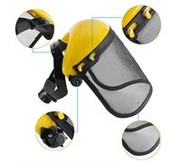 CFTGIW Safety Helmet Hat with Full Face Mesh Visor for Logging Brushcutter Forestry Protection The Visor Safety a Mesh Farming a This Is Helmet or with HatSafety HatMesh