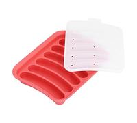 CFTGIW Sausage Mold Food Grade Silicone Nonstick Sausage Maker Molds Homemade Hot Dogs DIY Baking Tools for Home Kitchen Restaurant HotelRed Not Bisphenol and and The Quality is (Red)