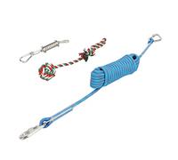 CFTGIW Spring Pole Dog Rope Toys 32 8ft Stainless Steel Height Duty Builder Interactive Tether Tug Toy Grab Pull in and Att Bungee Dog ToySpring Pole Rope ToysDog Tree Tug ToyDog
