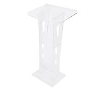 CFTGIW Standing Acrylic Podium Conference Hosting Transparent Celebration Stand Assembly Set Change and Acrylic Podium StandSpeaking PodiumStanding PodiumPodium