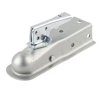 CFTGIW Straight Tongue Trailer Coupler 2in Channel Secure Straight Tongue Trailer Coupler 2in Channel for 1-7/8in Hitch, 2000lbs Weight Capacity, Secure Coupl Hitch