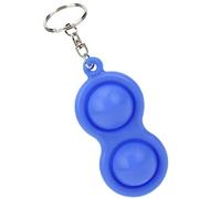 CFTGIW Stress Relief Keychain Push Bubble Key Hand Sensory Puzzle Toy Silicone for Students Adults ChildrenPurple Toy a with You to Click When KeychainStress Relief Hand KeychainHand (Blue)