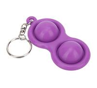 CFTGIW Stress Relief Keychain Push Bubble Key Hand Sensory Puzzle Toy Silicone for Students Adults ChildrenPurple Toy a with You to Click When KeychainStress Relief Hand KeychainHand (Purple)