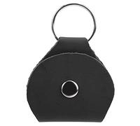 CFTGIW Stylish Guitar Picks Holder Soft PU Leather Plectrum Storage Case Keyring Guitar AccessoryBrown to Damage a Store an Pick HolderGuitar Pick CaseGuitar BagGuitar (Black)