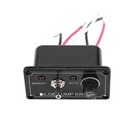 CFTGIW Switch Panel Black ABS 12V DC LED Indicator Bilge Pump Switch Panel Manual Off Auto for Boat Marine S3653 for 12V Cars Yachts ATVs Switch Panel Black ABS Bilge Pump Switch
