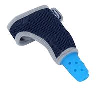 CFTGIW Teether Chewing Toys Silicone Teether Infant Safe Teething Thumb ToysPink Habits Not Fall Not Chewing ToysBaby SoothingToysBaby TeetherTeething Thumb SleeveSilicone (Blue)