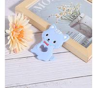 CFTGIW Teething Toys Cartoon Animal Cat S Silicone Teether for Kid ChildrenPink Teething ToysTeether TeetherKid TeetherSilicone Teether Can an Be Overwhelming This Their Material S (Blue)