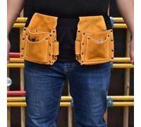 CFTGIW Tool Waist Bag Multifunctional Wearable Thickened Cowhide Hardware Tool Storage Toolkit Wear The Will Body with Bottom of Four Layers Enhanced The and Waist BagCowhide