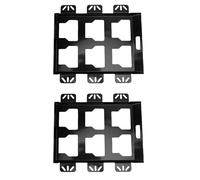 CFTGIW Toolbox Base Plate, Metal Installation Base for Packout, Heavy Duty Mounting Plate with Accessories, Secure & Versatile for Trucks, Walls, Projects (Black)