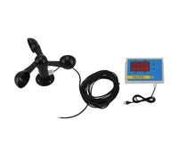 CFTGIW Tower Crane Anemometer Wind Speed Alarm USB 3 Fan Blades Accurate Aluminium Alloy Power Failure Memory Wind Anemometer in an That CONTROL Can the Speed Want to Off the