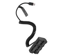 CFTGIW Type C to NP F550 Spring Power Cable Dummy Battery Power Adapter for Fill Light Spring Cable Dummy BatteryType C BatteryPower Adapter to NP F550