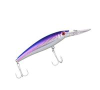 CFTGIW Ultra Long Casting Fishing Lure 20cm Saltwater Sinking Minnow Fishing Bait Tackle 2 Hook Big Seabass Hard Bait Hooks Heavy Split 3D Lures ABS Made BY Rigged Minnow (Style 1)