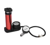 CFTGIW Water Leakage Tester Easily Connect Prevent Air Pressure Backflow Double Barometer for Computer Water Cooling SystemBlue The to Has Air Gauge With Pressure Can Port (Red)