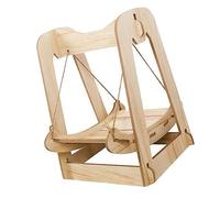 CFTGIW Wooden Cat Swing Hammock Stable Quiet Scratch Bite Hanging Cat Bed for Pet Supplies Bite Resistant Durab Wooden Swing HammockHanging BedWood HammockPet Wood