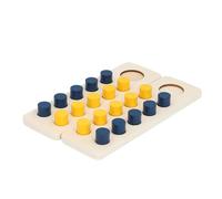 CFTGIW Wooden Counting Pegs Toys with Storage Bag Ten Grid Array Educational Number Sorting Counting Math Game Sense Develop Montessori Wooden Array Enlightenment Simulate
