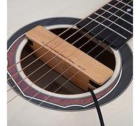 CFTGIW Wooden Passive Magnetic Closed External Pickup 6 35mm Plug for Acoustic Folk Guitar of Instrument the G Guitar PickupFolk PickupWood PickupClosed PickupPickup