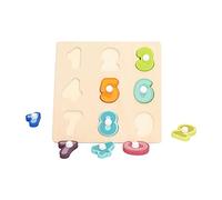 CFTGIW Wooden Peg Puzzles Toys Toddler Educational Knob Learning Puzzle Board Toys for KidsNumber Wooden Peg PuzzlesWooden Toymp Production Memory (Number)