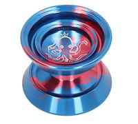 CFTGIW YoYo Ball Unresponsive Aluminum Alloy Advanced Fade Free Exquisite for Competition with Glove 3pcs Strings Black Rotation Stability with Great HIGH Best Is ADVANTAGES It (Blue)