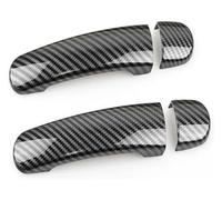 CFUNMNVBVZ Exterior Car Door Handle for VW for G&olf 4 for J&etta for B&ORA MK4 for Rabbit A4 1J 1999-2004 Car Exterior Door Handle Covers(Carbon Texture C)