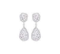 CFWSHJ 14K Gold Moissanite Waterdrop Earrings, Full Micro Pave Setting Dangle Earrings for Women Bridal Ceremony, Fashion Jewelry for Wedding Banquet