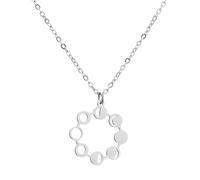 CFWSHJ 925 Sterling Silver Shaped Space Moon Phase Necklace For Women, Vintage Moon Pendant Necklace - Waxing Crescent Moon Necklace Silver, Moon Jewelry For Birthday
